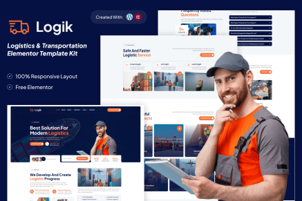 Logik – Logistics & Transportation Elementor Template Kit