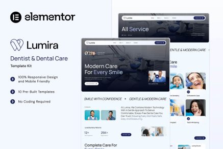 Lumira - Dentist & Dental Care Elementor Template Kit