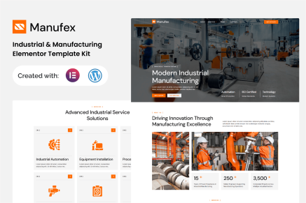 Manufex – Industrial & Manufacturing Elementor Template Kit