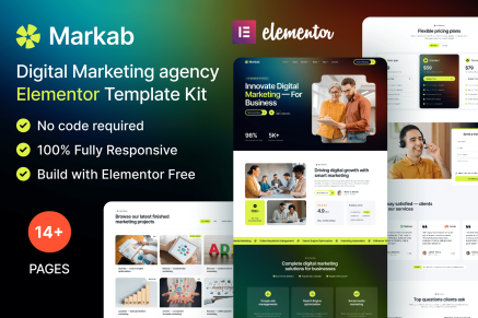Markab — Digital Marketing Elementor Template Kit