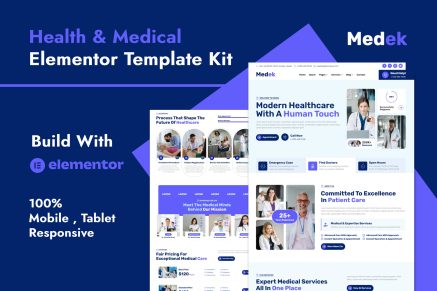 Medek – Health & Medical Elementor Template Kit