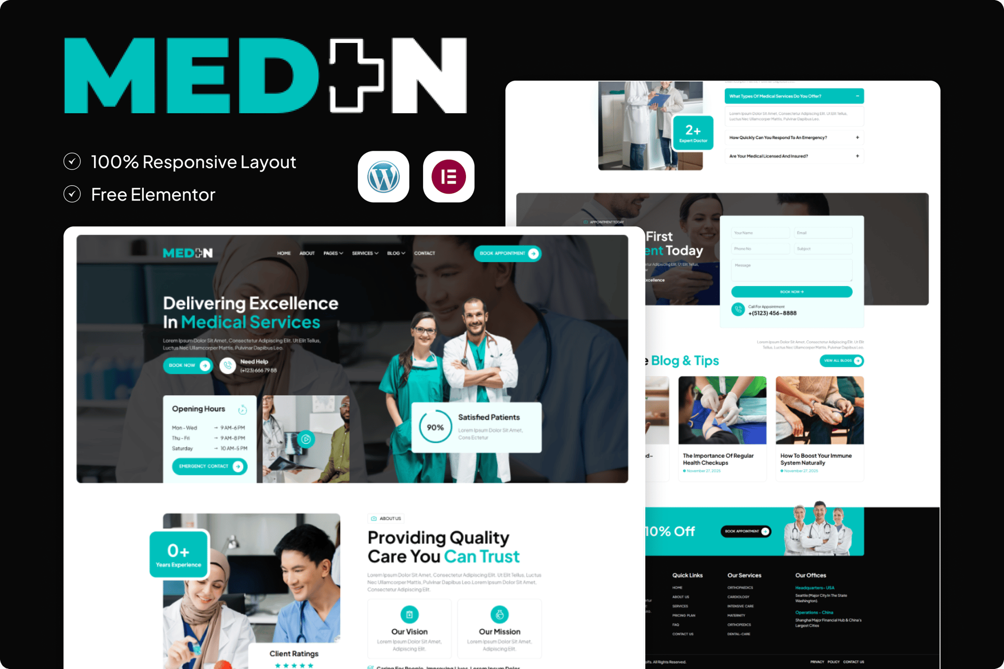 Meden - Health & Medical Elementor Template Kit