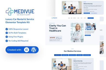 Medivue – Healthcare & Medical Services Elementor Template Kit
