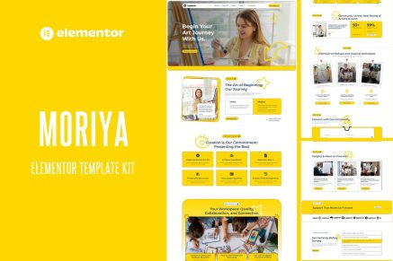 Moriya – Art Community Elementor Template Kit
