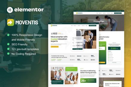 Moventis – Moving Company & Relocation Service Elementor Pro Template Kit