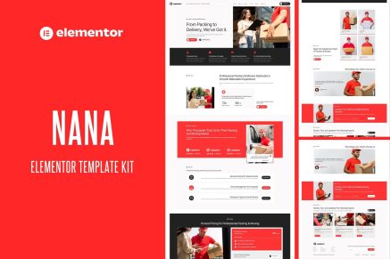 Nana – Packers & Movers Service Elementor Template Kit