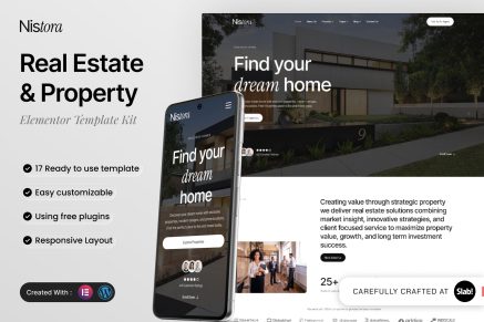 Nistora – Real Estate & Property Elementor Template Kit