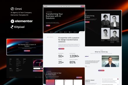 Omni - AI Agency & Tech Company Elementor Template Kit