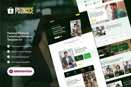 Peronance – Personal Financial Consulting Elementor Template Kit