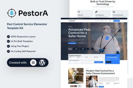 Pestora – Pest Control Services Elementor Template Kit