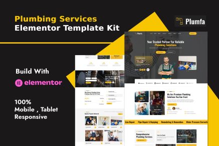 Plumfa – Plumbing and Plumber Services Elementor Template Kit