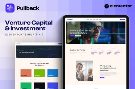Pullback – Venture Capital & Investment Elementor Template Kit