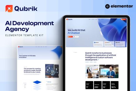 Qubrik – AI Development Agency Elementor Template Kit