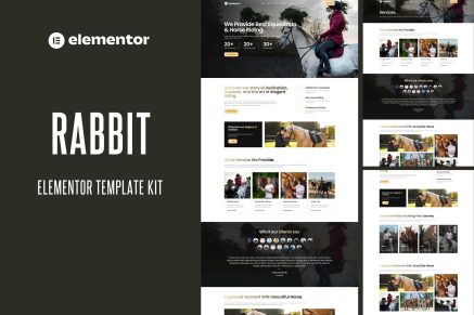 Rabbit – Equestrian & Horse Riding Club Elementor Template Kit