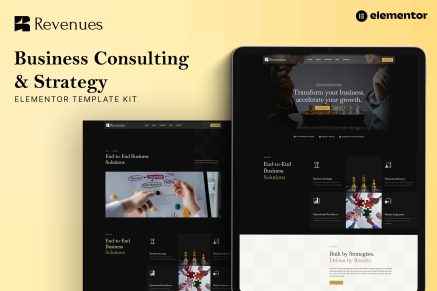 Revenues – Business Consulting & Strategy Elementor Template Kit