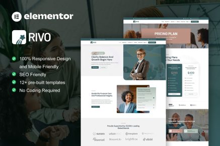 Rivo – Life Coach and Consulting Elementor Template Kit