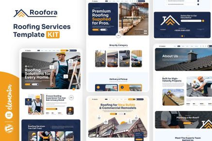 Roofora - Roofing Services Elementor Template Kit