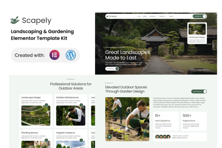 Scapely – Landscaping & Gardening Elementor Template Kit