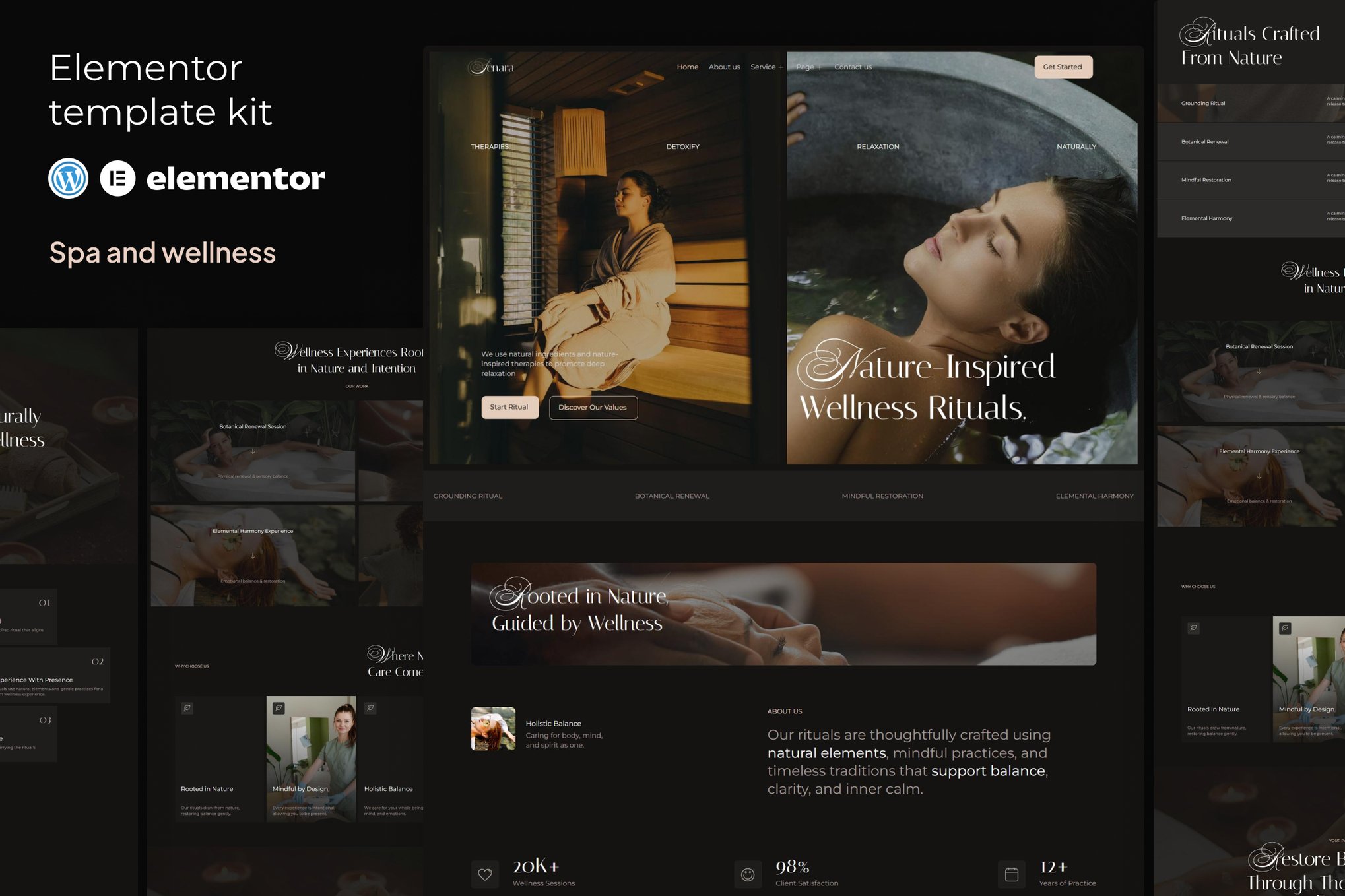 Senara - Spa & Wellness Elementor Template Kit
