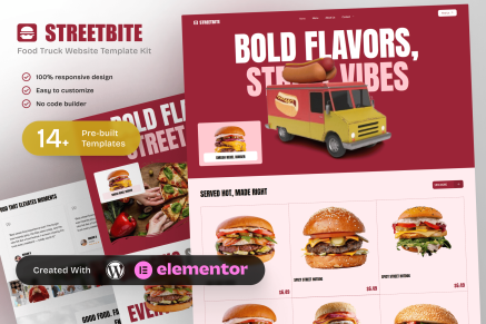 StreetBite – Food Truck & Street Food Elementor Template Kit