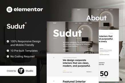 Sudut – Corporate Interior Design Elementor Kit