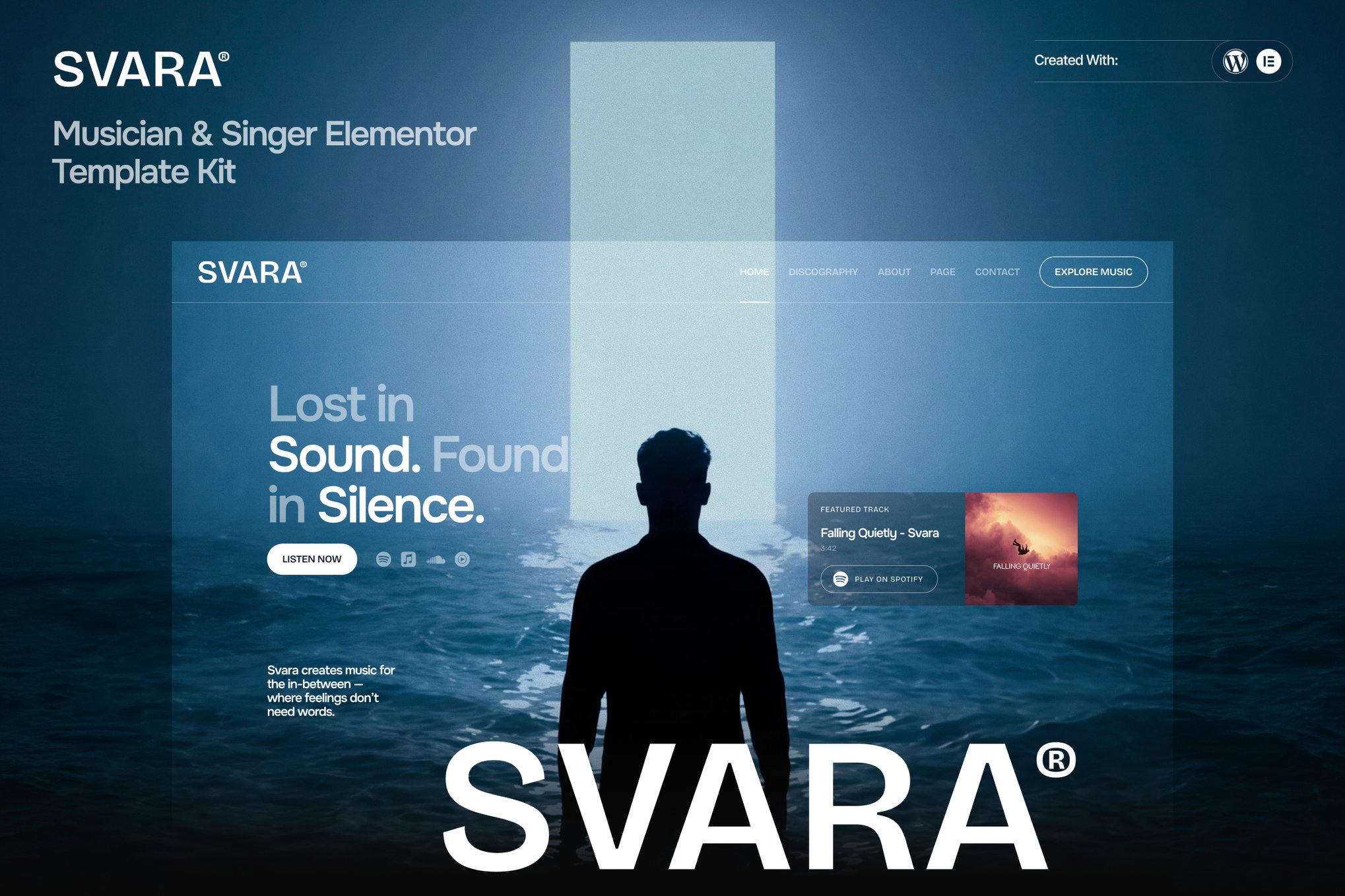 Svara – Musician & Singer Elementor Template Kit