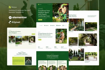 Terrace - Gardening & Landscape Services Elementor Template Kit