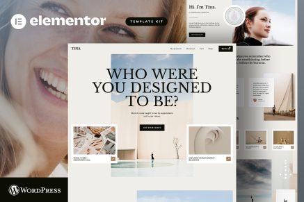 Tina - Human Design Coach Elementor Pro Template Kit