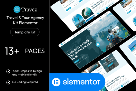 Travez – Travel & Tour Agency Elementor Template Kit