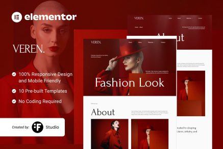 Veren – Model Fashion and Styling Service Elementor Kit