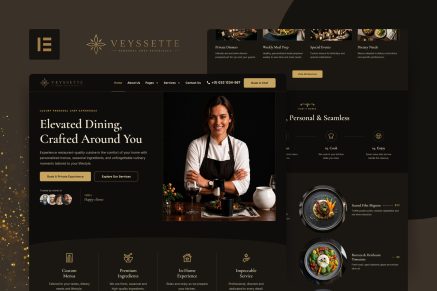 Veyssette – Private Chef Services Elementor Pro Template Kit