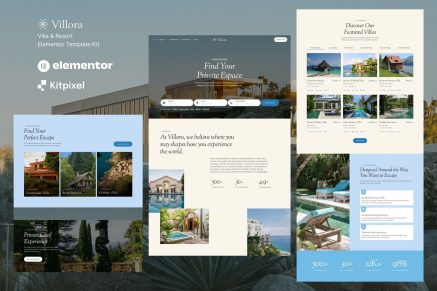 Villora - Villa & Hotel Resort Elementor Template Kit