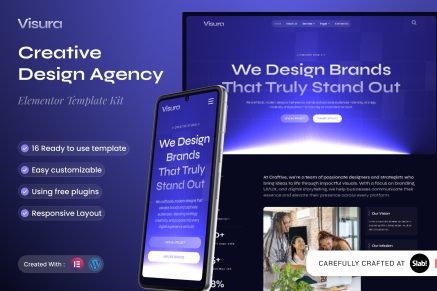 Visura – Creative Design Agency Elementor Template Kit