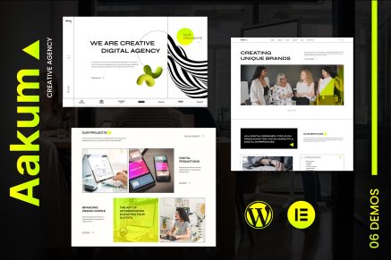 Aakum – Creative Agency WordPress Theme