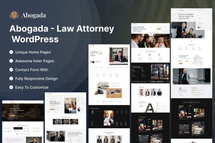 Abogada – Law Attorney WordPress