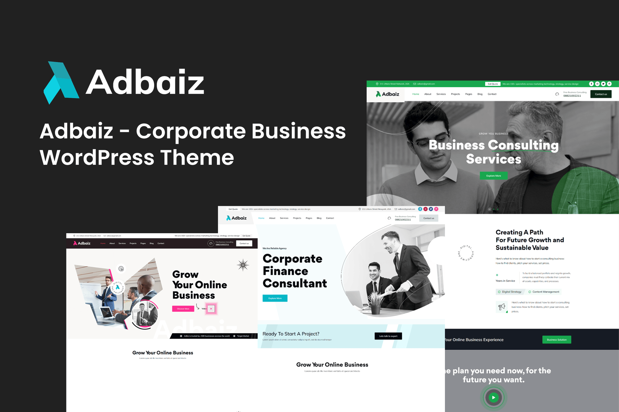 Adbaiz – Corporate Business WordPress Theme