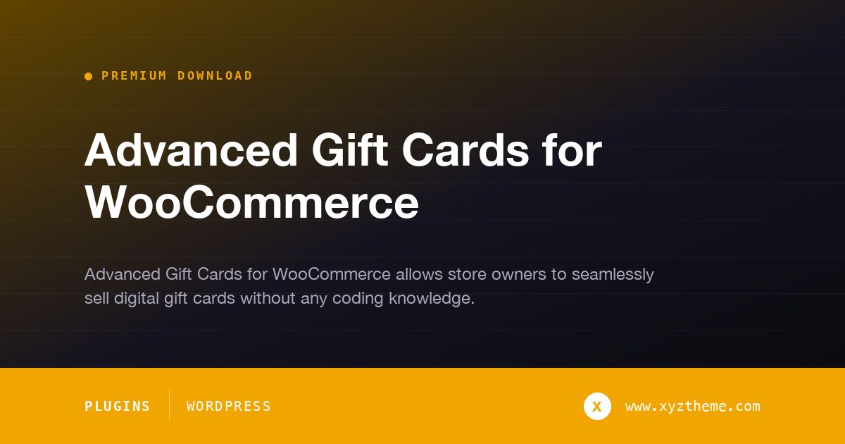Advanced Gift Cards for WooCommerce
