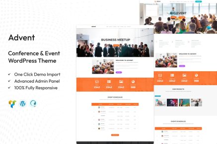 Advent – Conference & Event WordPress Theme