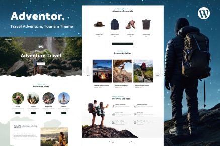 Adventor – Travel Adventure, Tourism Theme