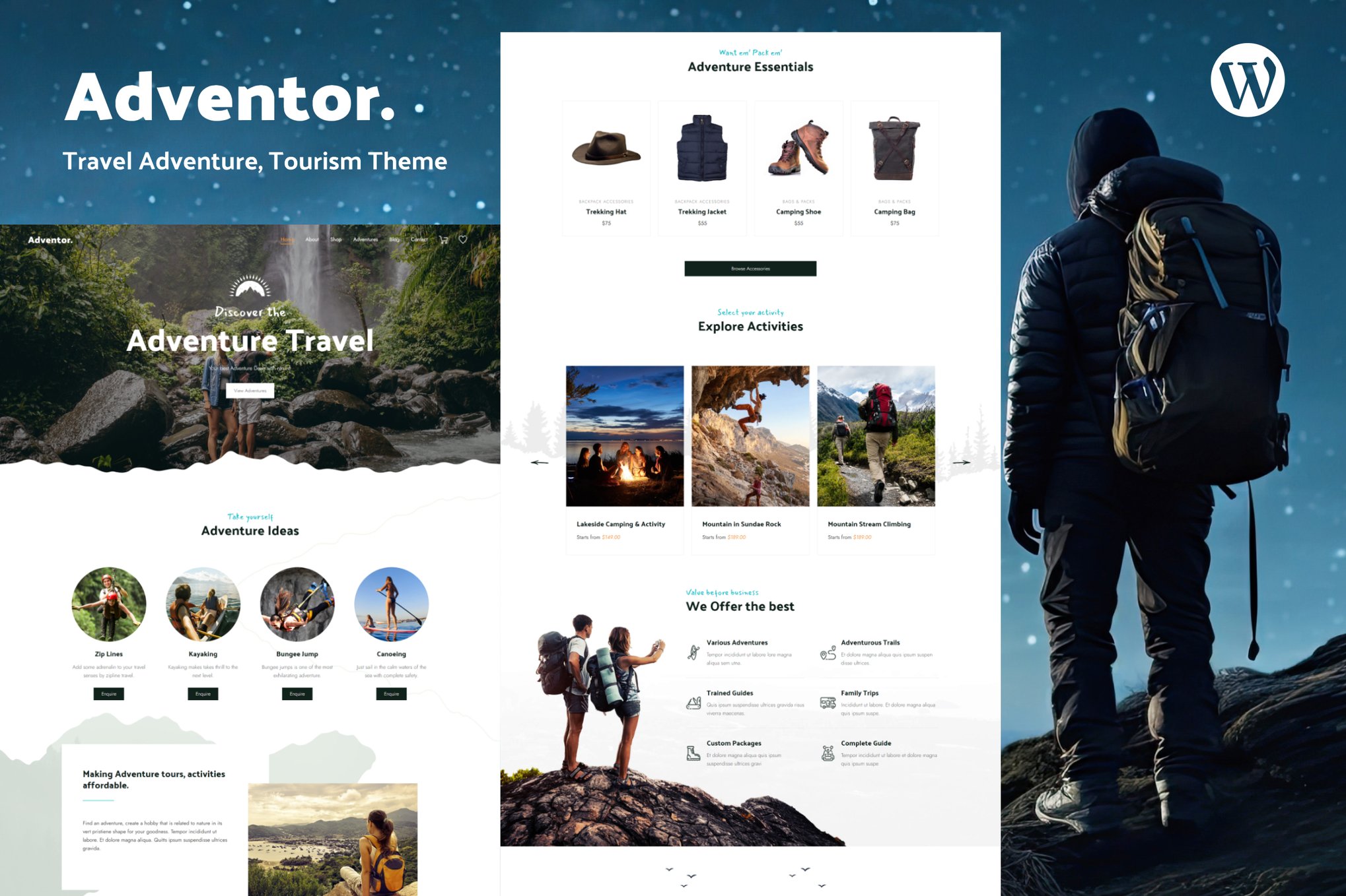 Adventor – Travel Adventure, Tourism Theme