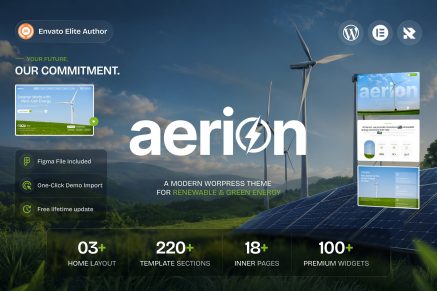 Aerion – Renewable & Green Energy WordPress Theme