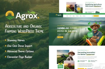 Agrox – Agriculture Organic WordPress Theme