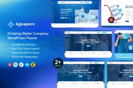 Aguapure – Drinking Water Company WordPress Theme