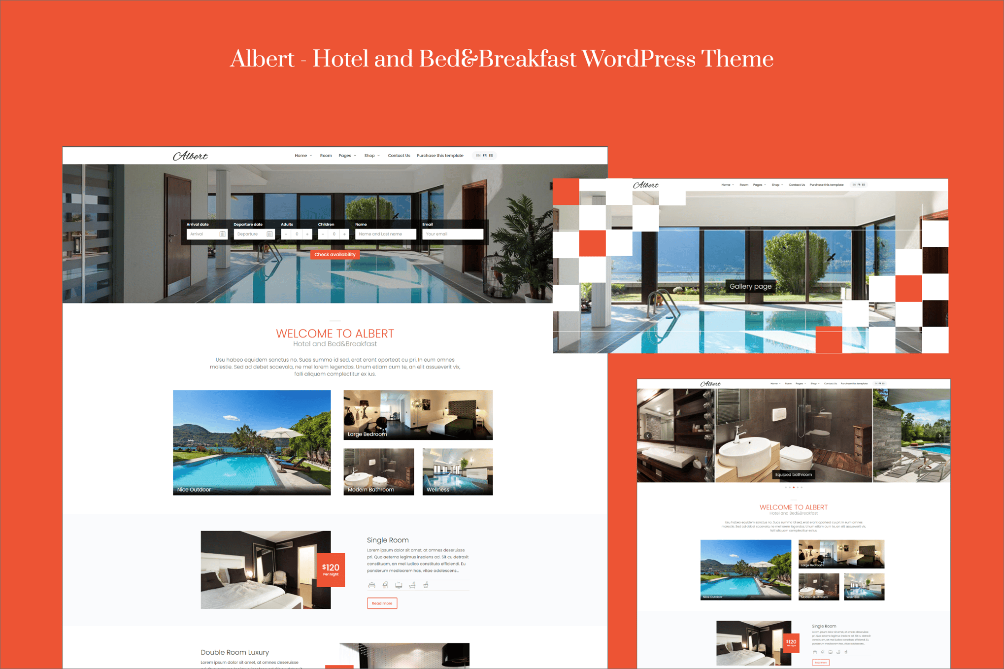 Albert – Hotel and Bed&Breakfast WordPress Theme