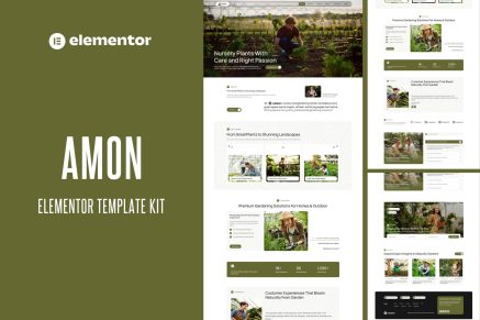 Amon – Nursery & Gardening Elementor Template Kit