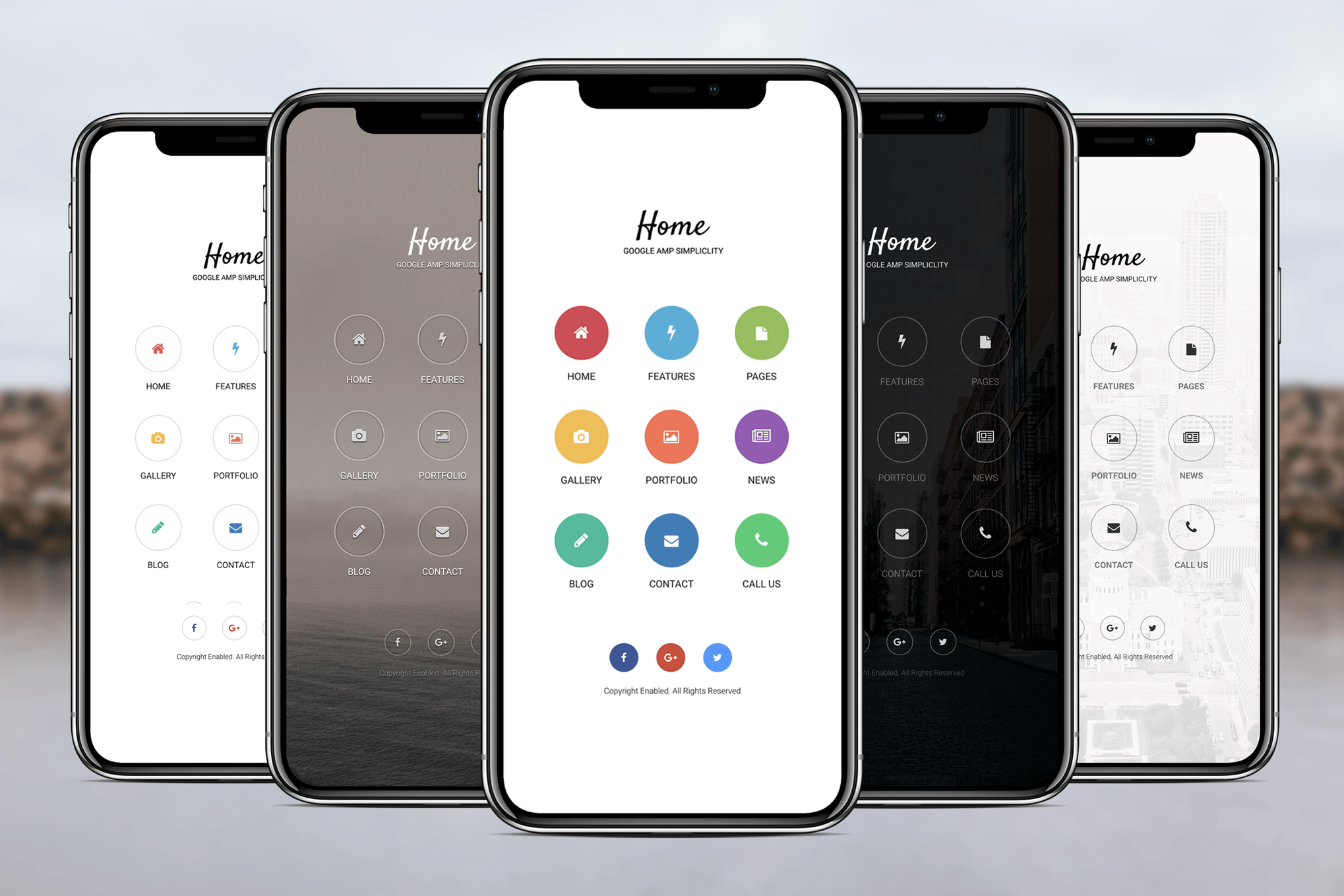 AMP Home Mobile | Google AMP Mobile Template