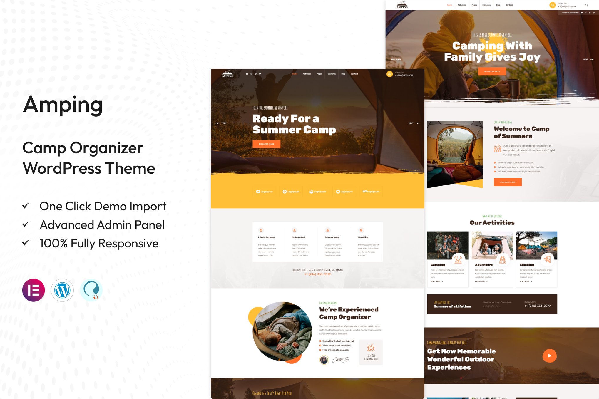 Amping – Camp Organizer WordPress Theme