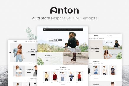 Anton | Multi Store Responsive HTML Template