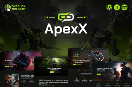 ApexX – Esports & Gaming WordPress Theme