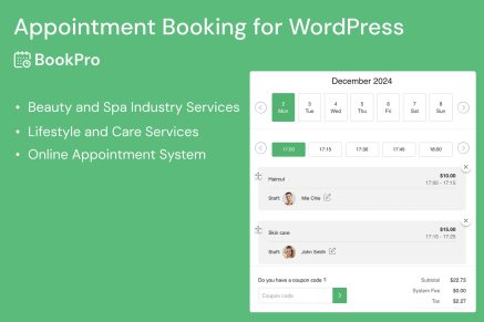 BookPro – Appointment Booking WordPress Plugin
